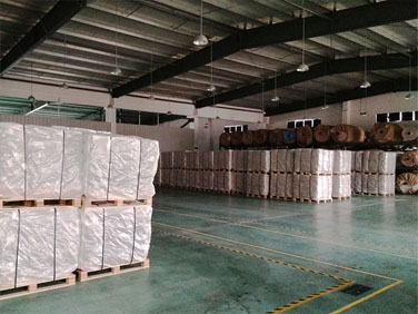 Temporary inventory of flexible container bags before shipment