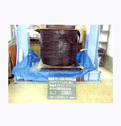 耐候性大型土のう圧縮特性試験