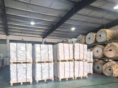 フレコン製品一時保管時の様子